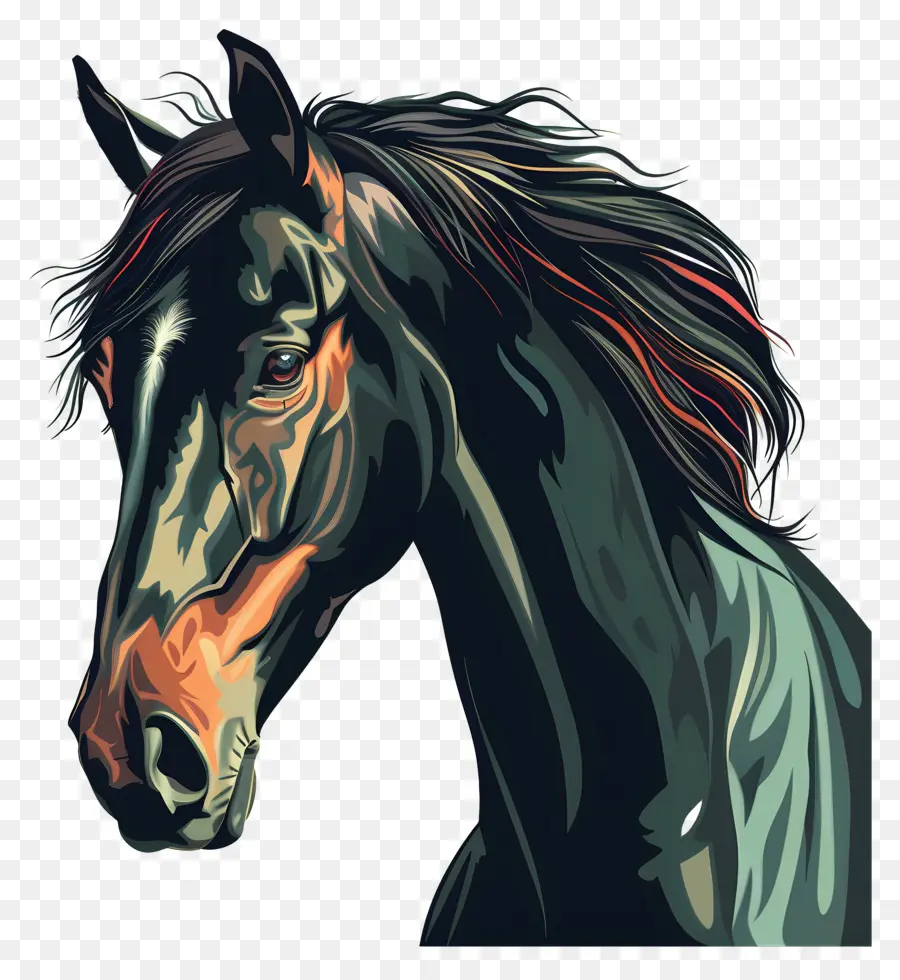 лошадь，черная лошадь PNG