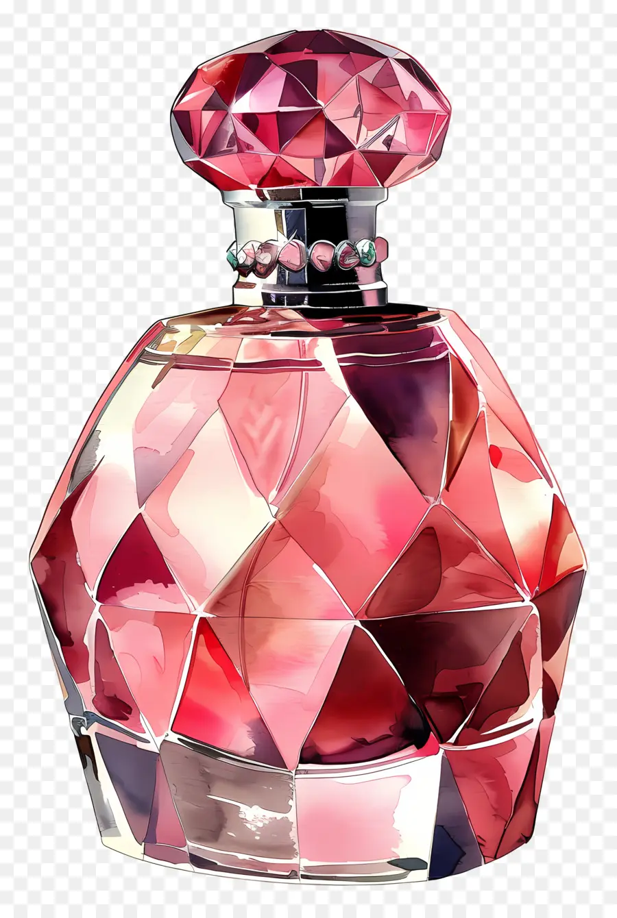 Perfume Bottle，Pink Perfume PNG