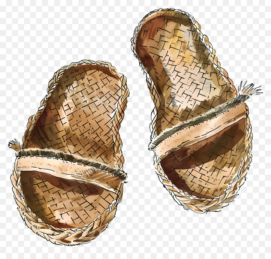 эспадрильи，деревянные сандалии PNG