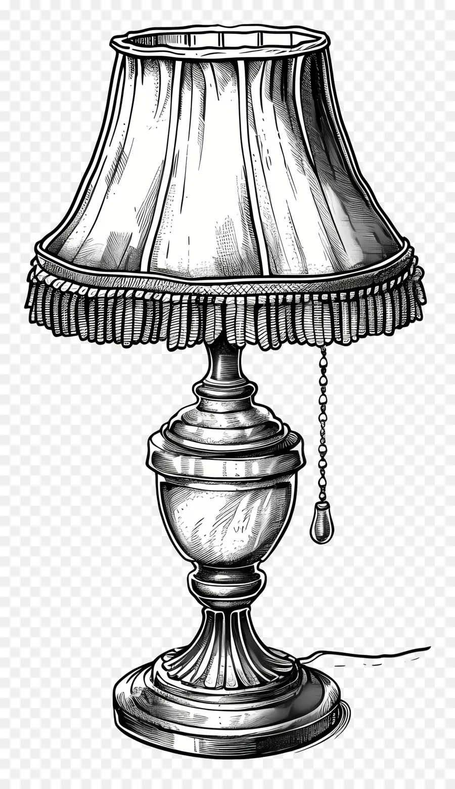 Антикварная лампа，Винтажная настольная лампа PNG