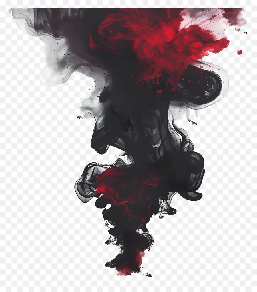 Черный Дым，Абстрактная живопись PNG