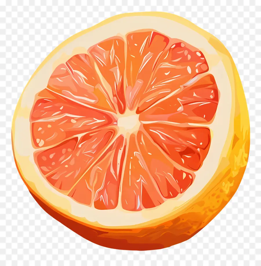 Грейпфрут，долька апельсина PNG