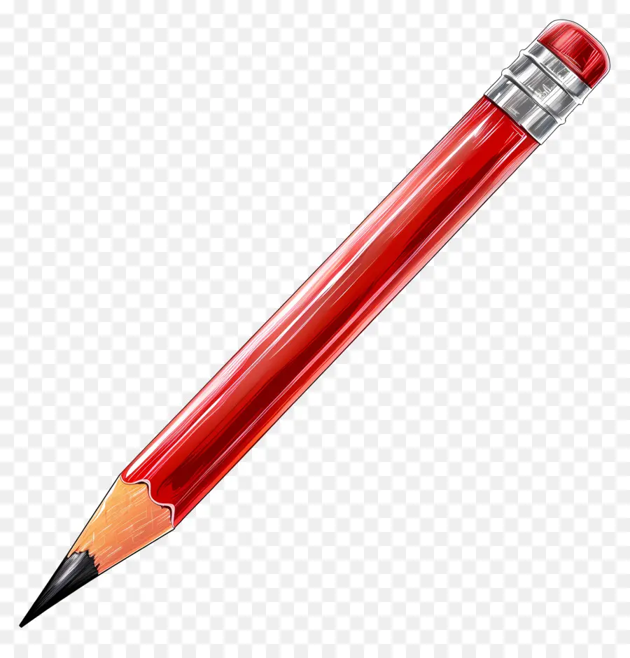 Карандаш，красный карандаш PNG