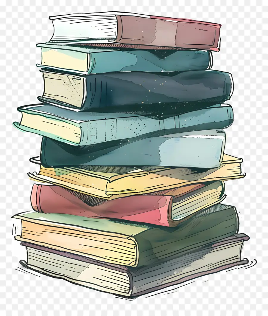 стопка книг，книги PNG