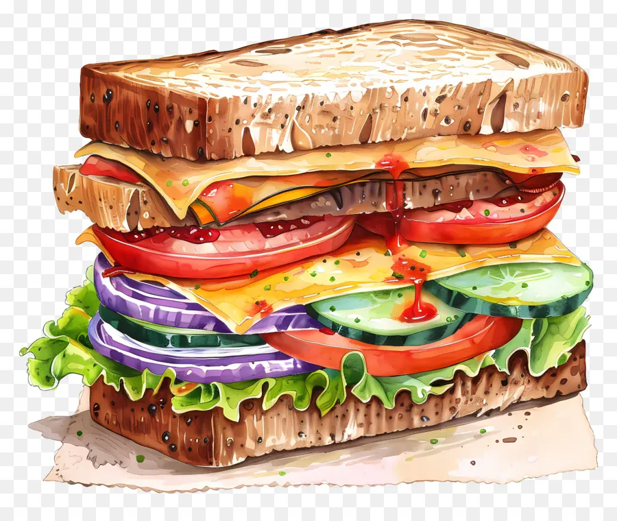 Сэндвич，здоровое питание PNG