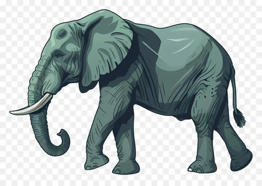 Слон，бивни PNG