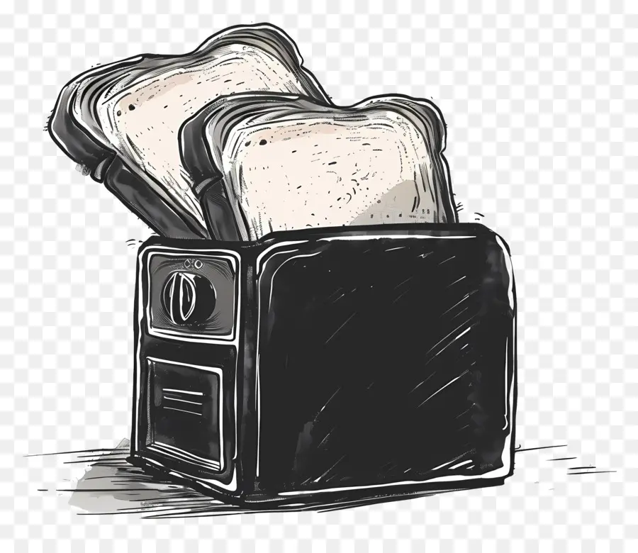 Тостер с хлебом，Toaster PNG