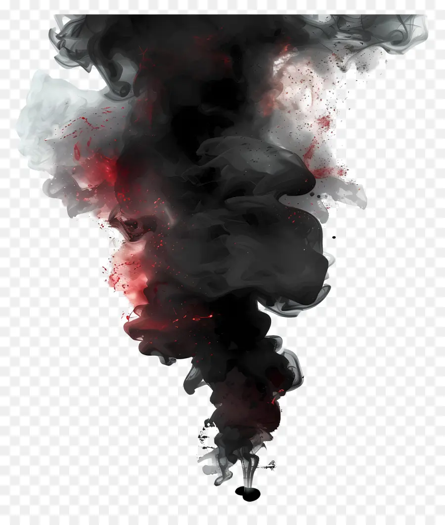 Черный Дым，дымовая фотография PNG