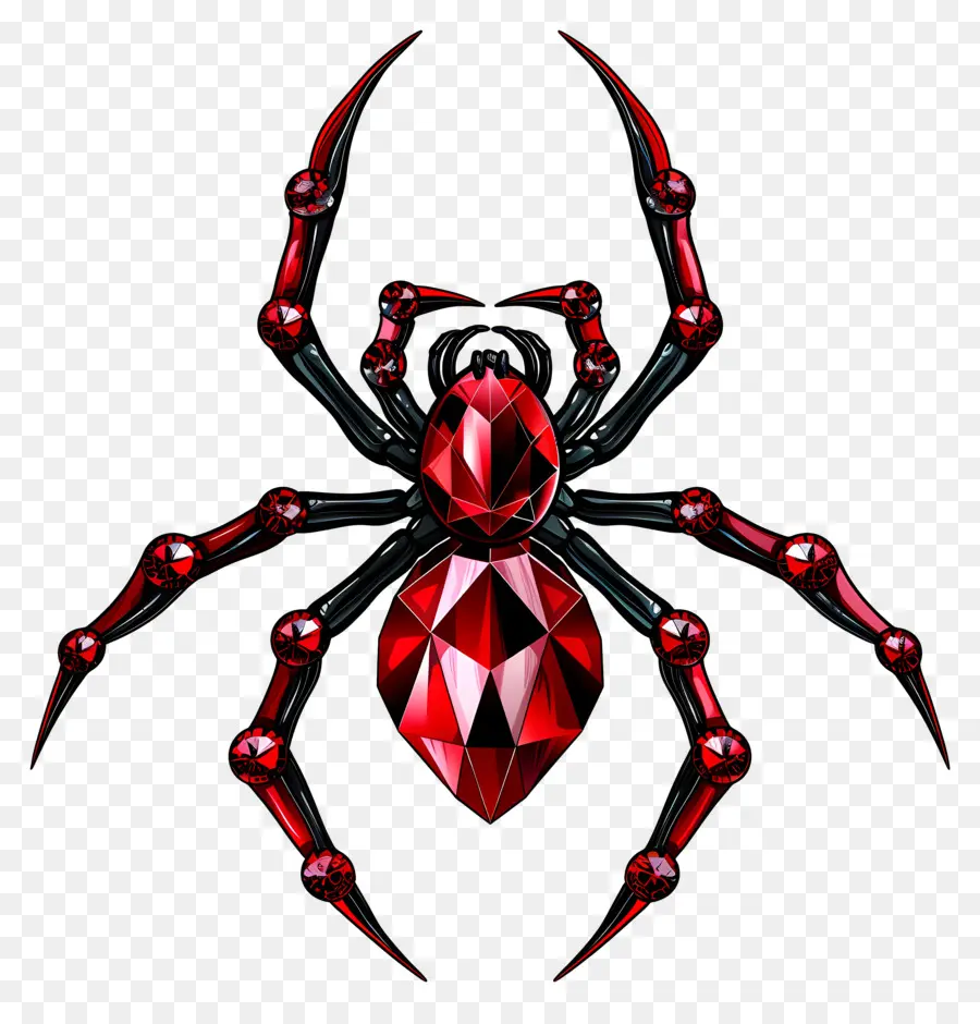 паук，красный паук PNG