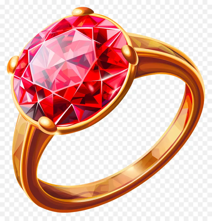 Обручальное кольцо，рубиновое кольцо PNG
