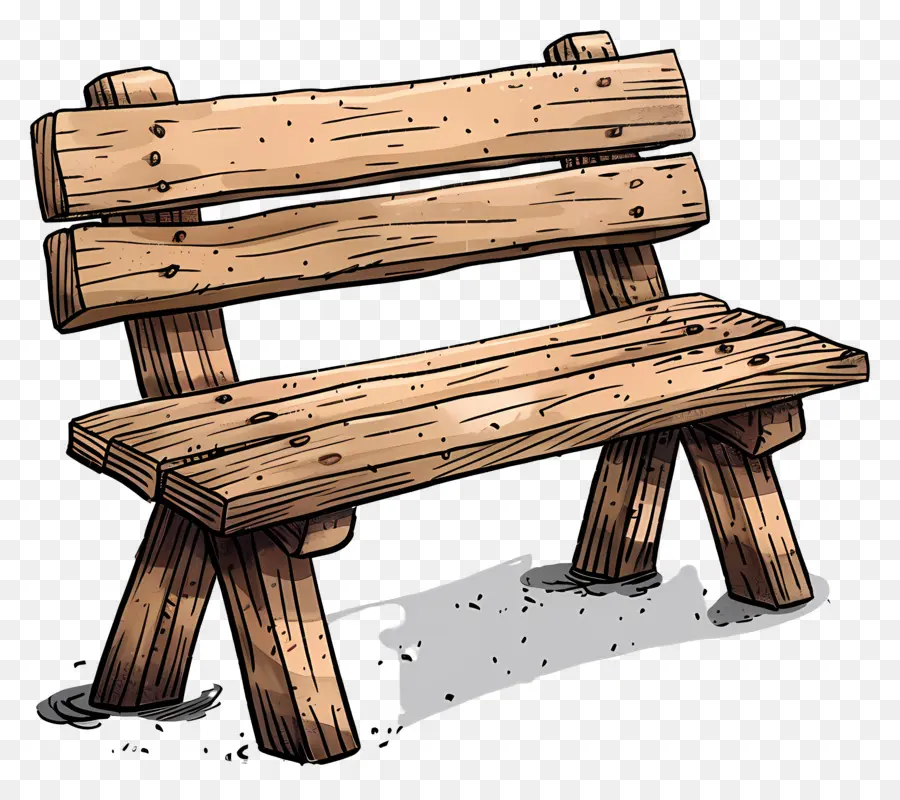 деревянная скамья，сломанные скамейки PNG