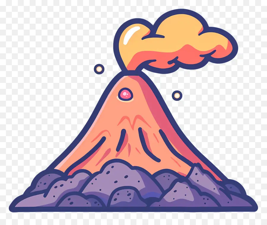 вулкан，Дым PNG