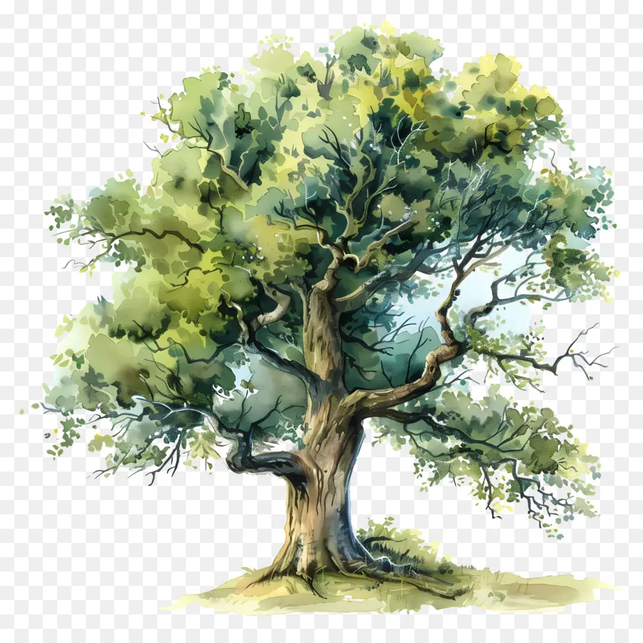 Oak Tree，сельской местности PNG