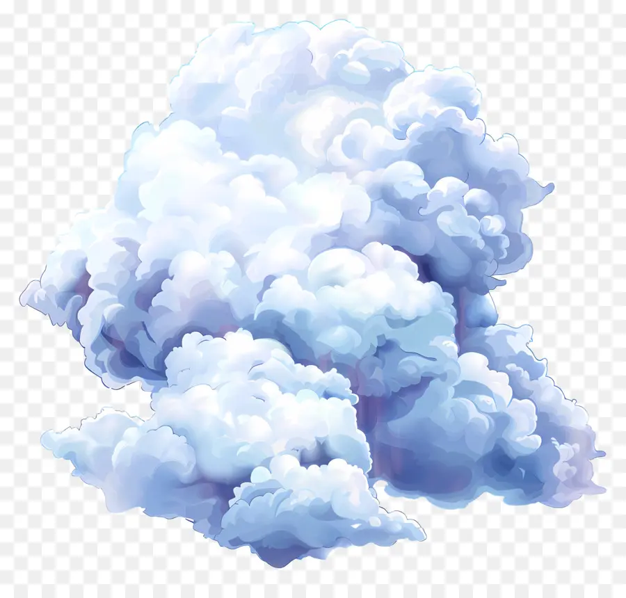 белое облако，голубое небо PNG