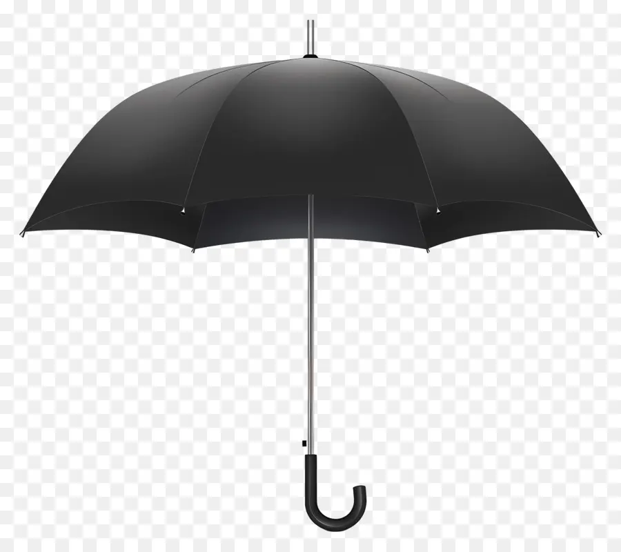 черный зонт，открытый зонтик PNG