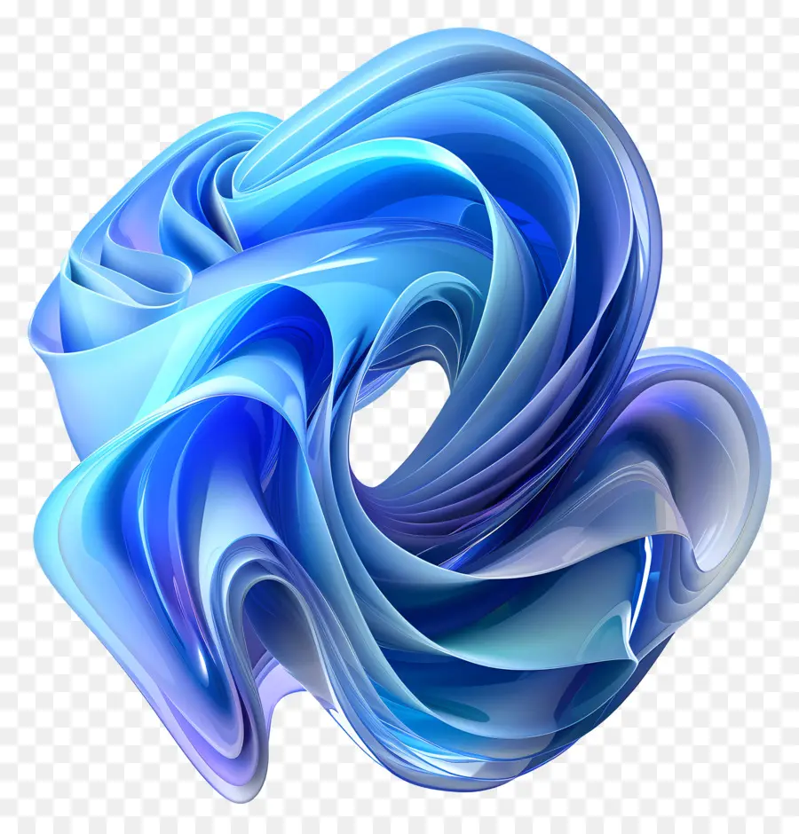 Градиент синяя форма，Синий абстрактный PNG