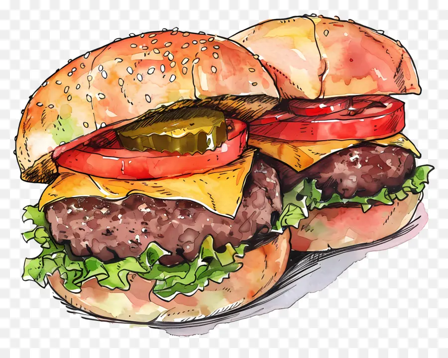 Hamburgers，Гамбургер PNG