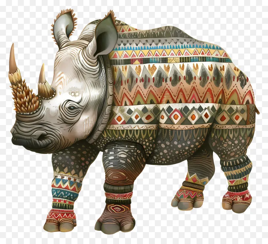носорог，племенные носороги PNG
