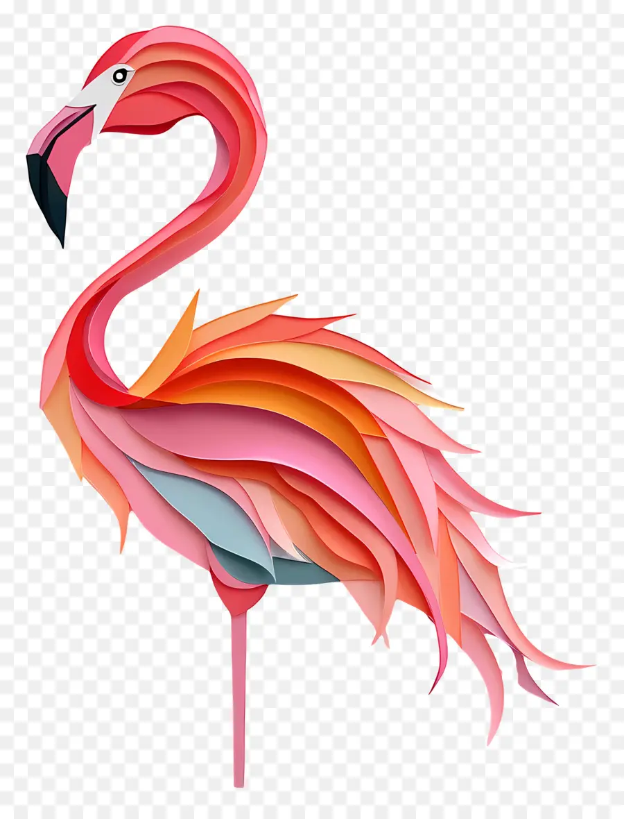 Flamingo Silhouette，Pink Flamingo PNG