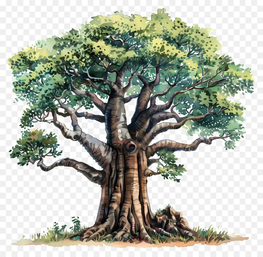 дерево баобаб，баньян PNG
