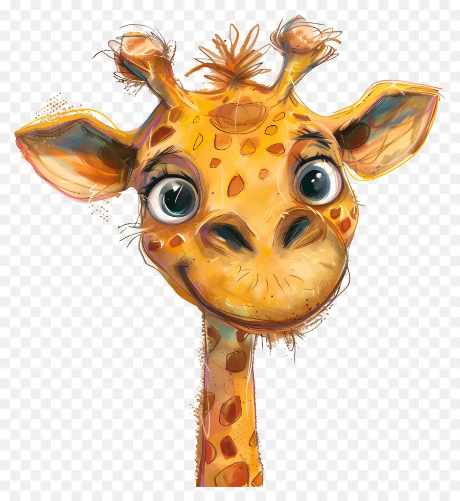 Жираф，мультфильм PNG