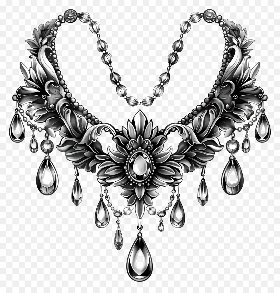 Винтажные украшения，Ожерелье PNG