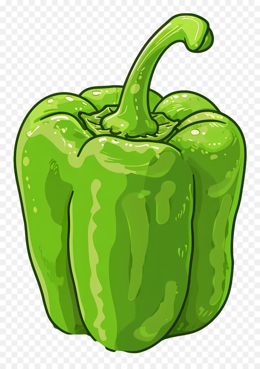 зеленый перец，Green Bell Pepper PNG