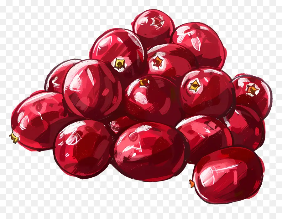 Cranberries，красные ягоды PNG