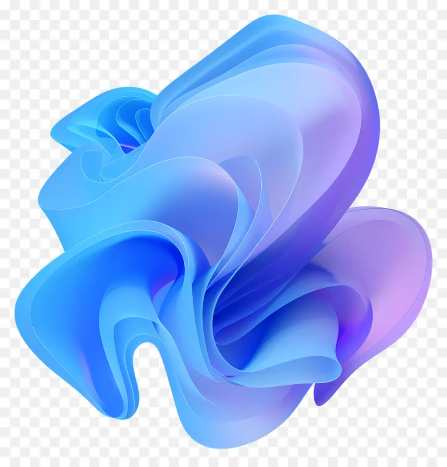 Градиент синяя форма，синий PNG