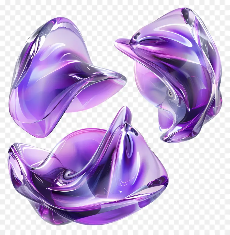 фиолетовая форма，Абстрактное искусство PNG
