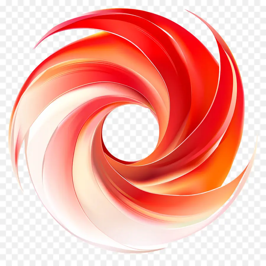 Градиент красная форма，Спиральный дизайн PNG