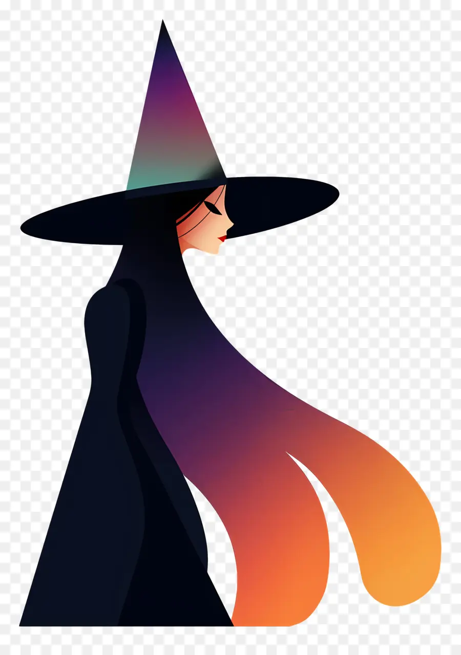 ведьма，Черная шляпа PNG