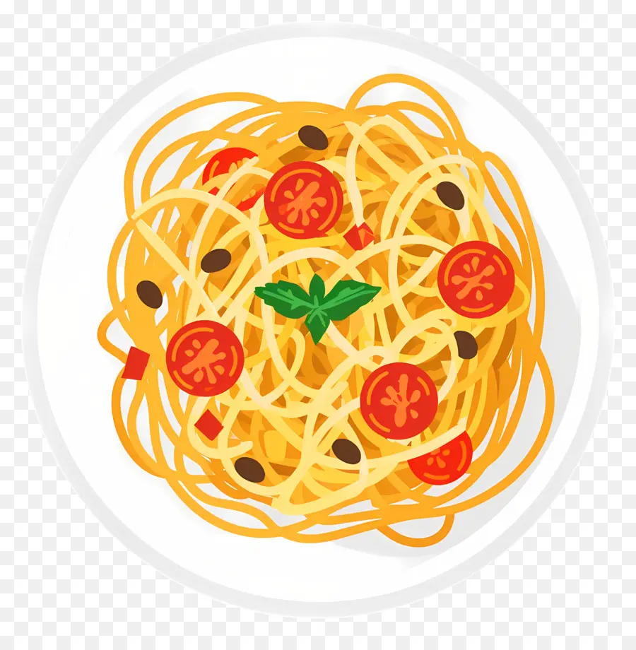 Спагетти，Томатный соус PNG