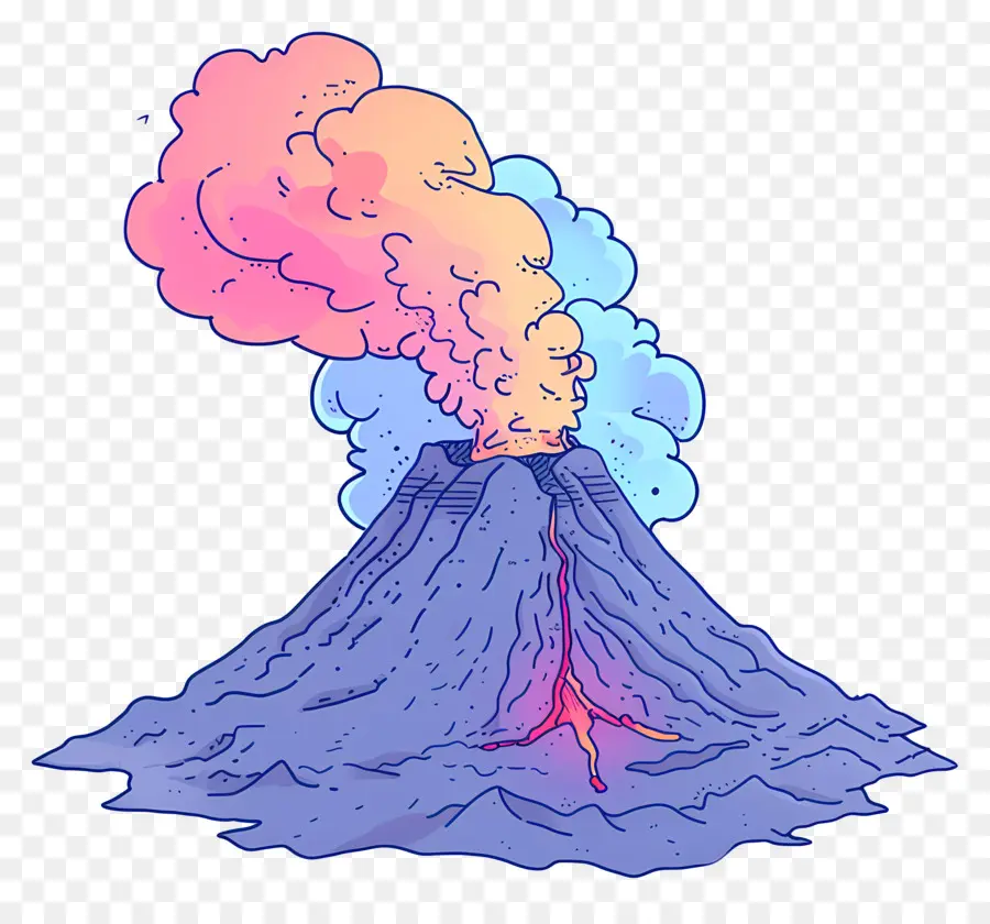 вулкан，Volcano Eruption PNG