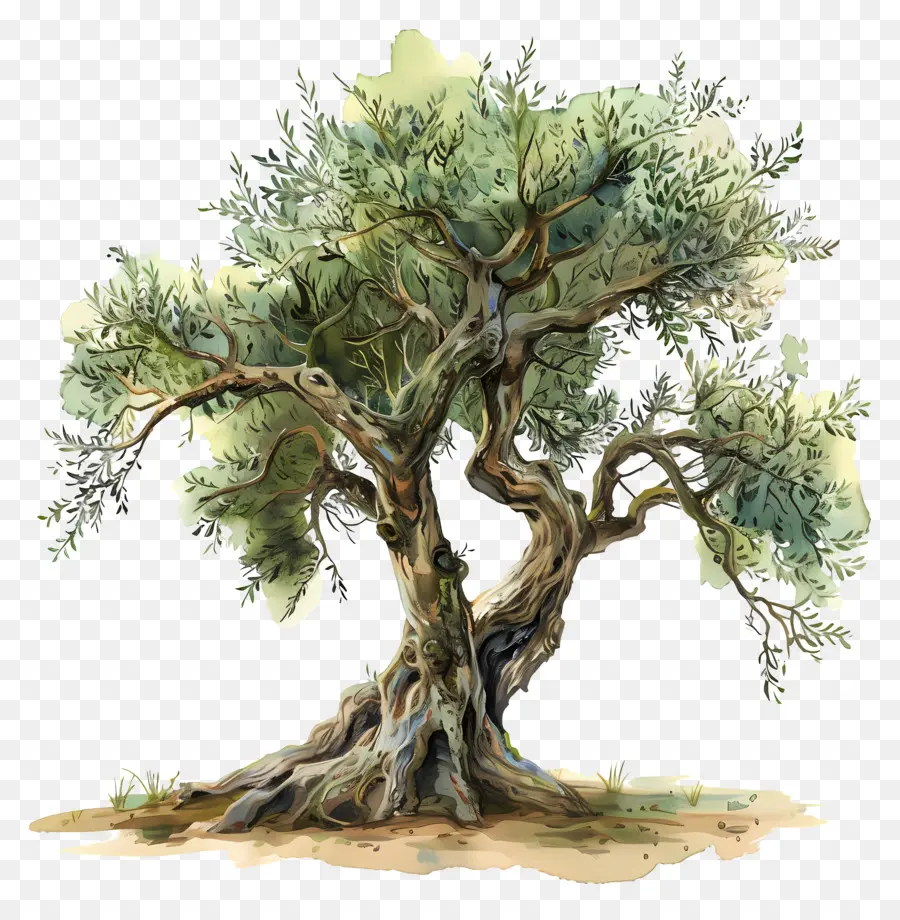 оливковое дерево，филиалы PNG