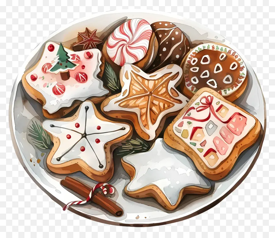 Рождественское печенье，Файлы Cookie PNG