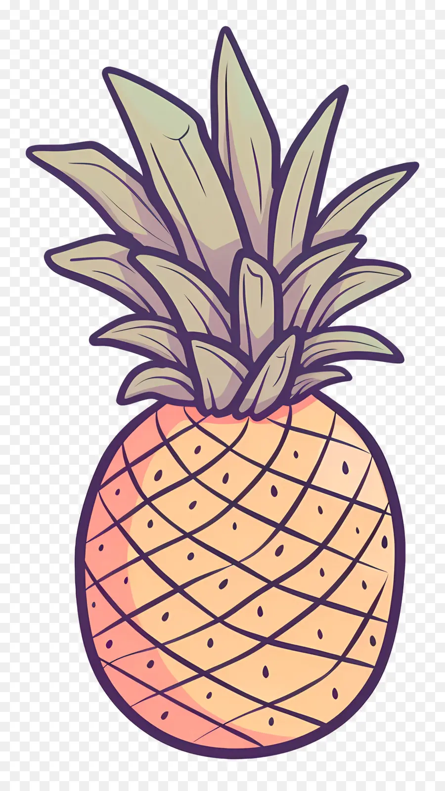 Pineapple，Фрукты PNG