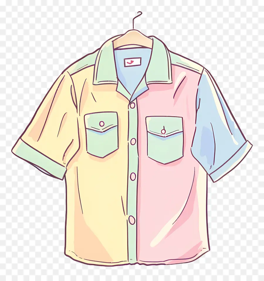 Pajamas，красочная рубашка PNG