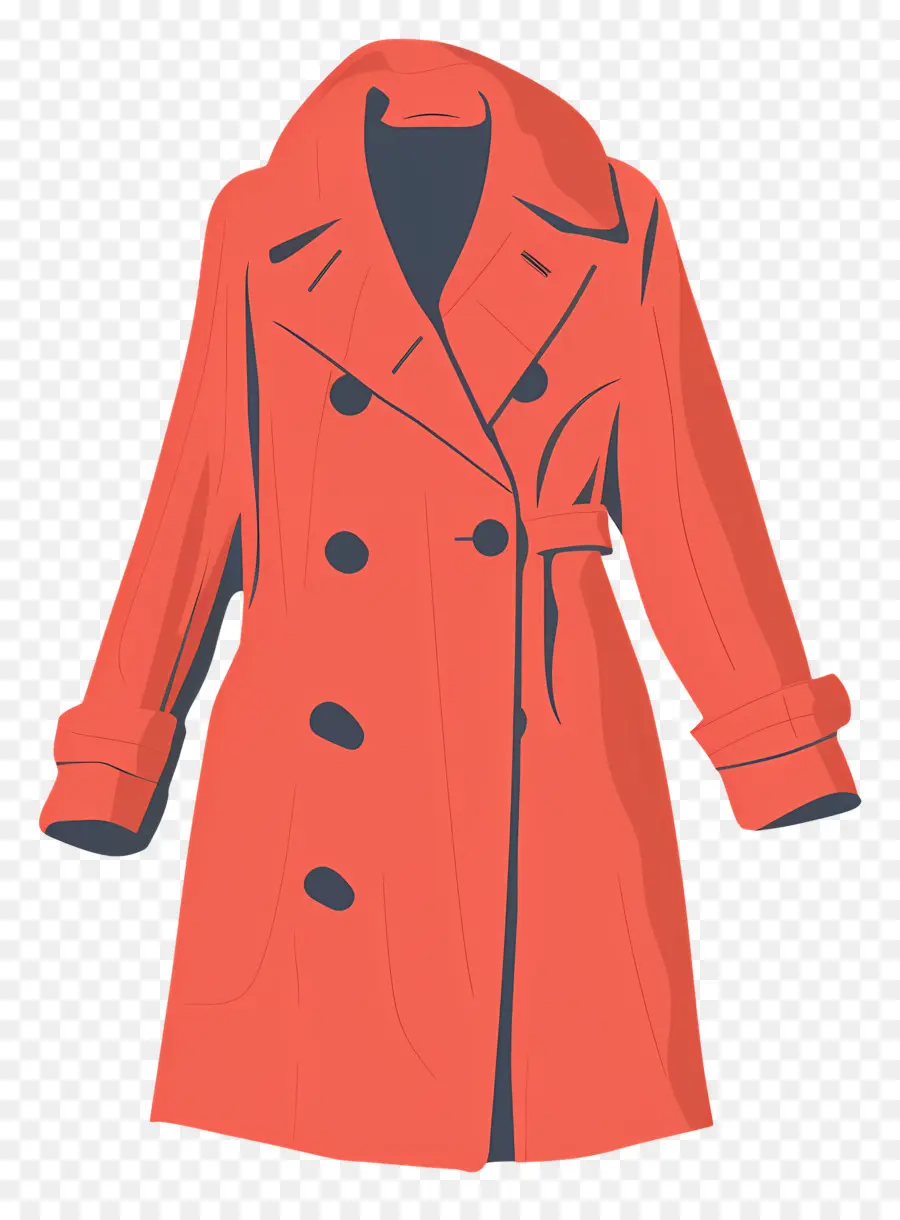 пальто，Красная шерстяная куртка PNG