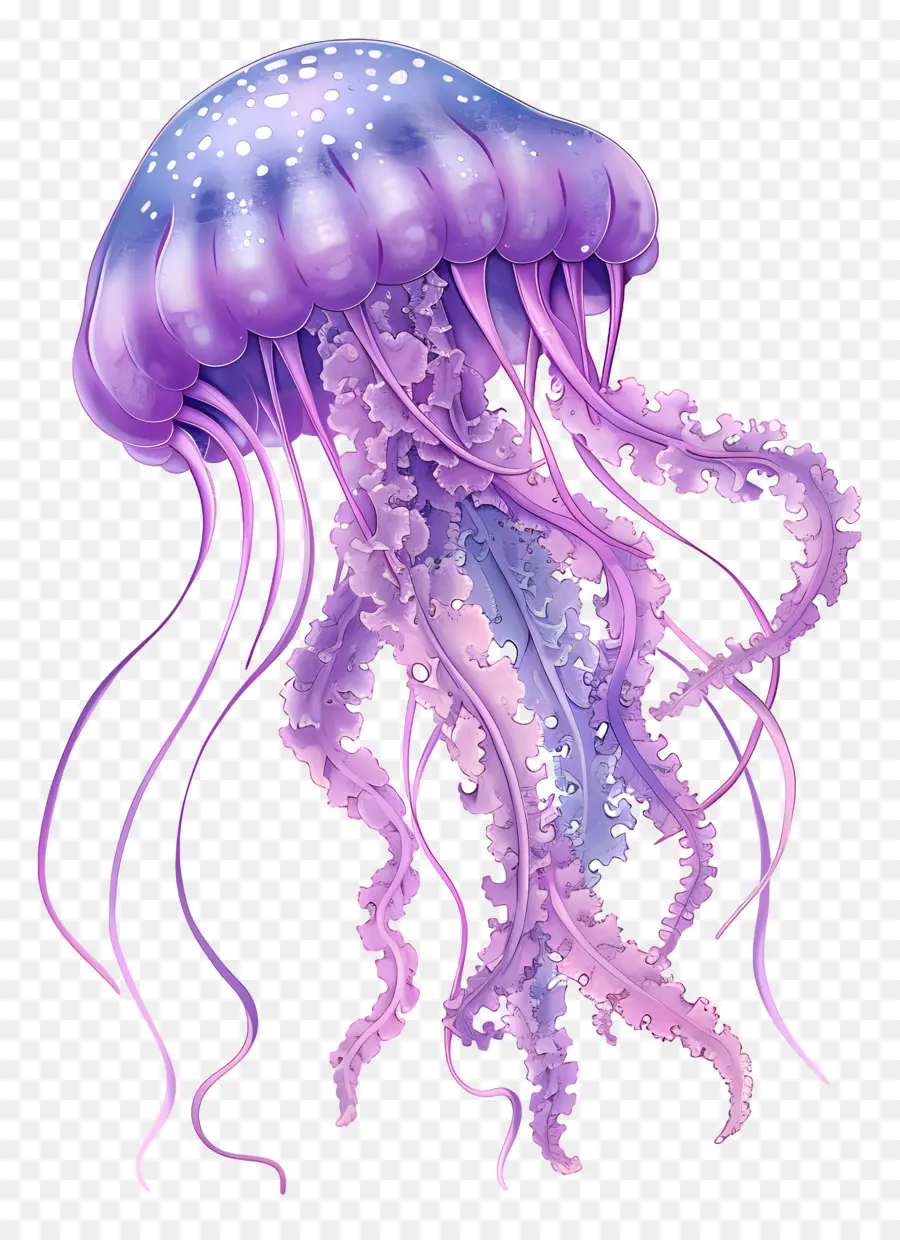 медузы，фиолетовый PNG