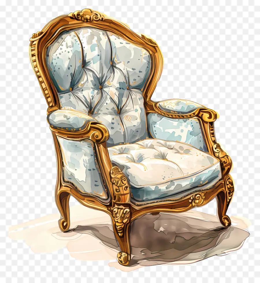 Стул，богато украшенный стул PNG