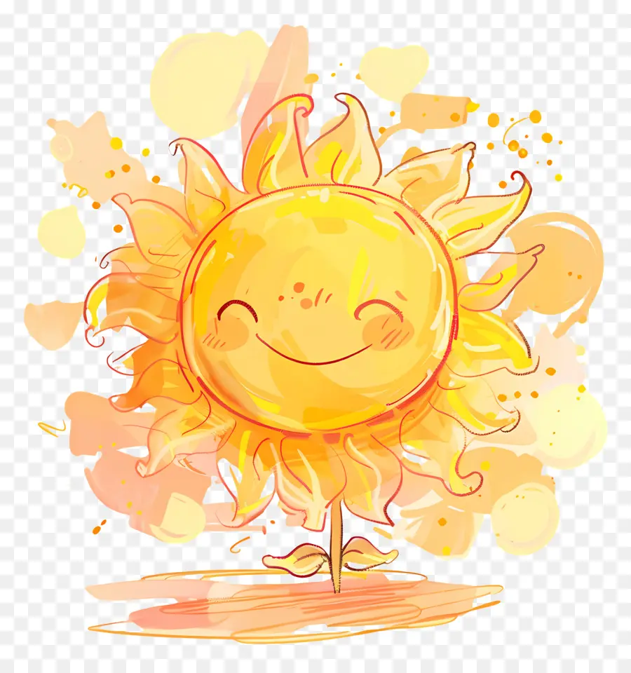 летнее солнце，Солнце PNG