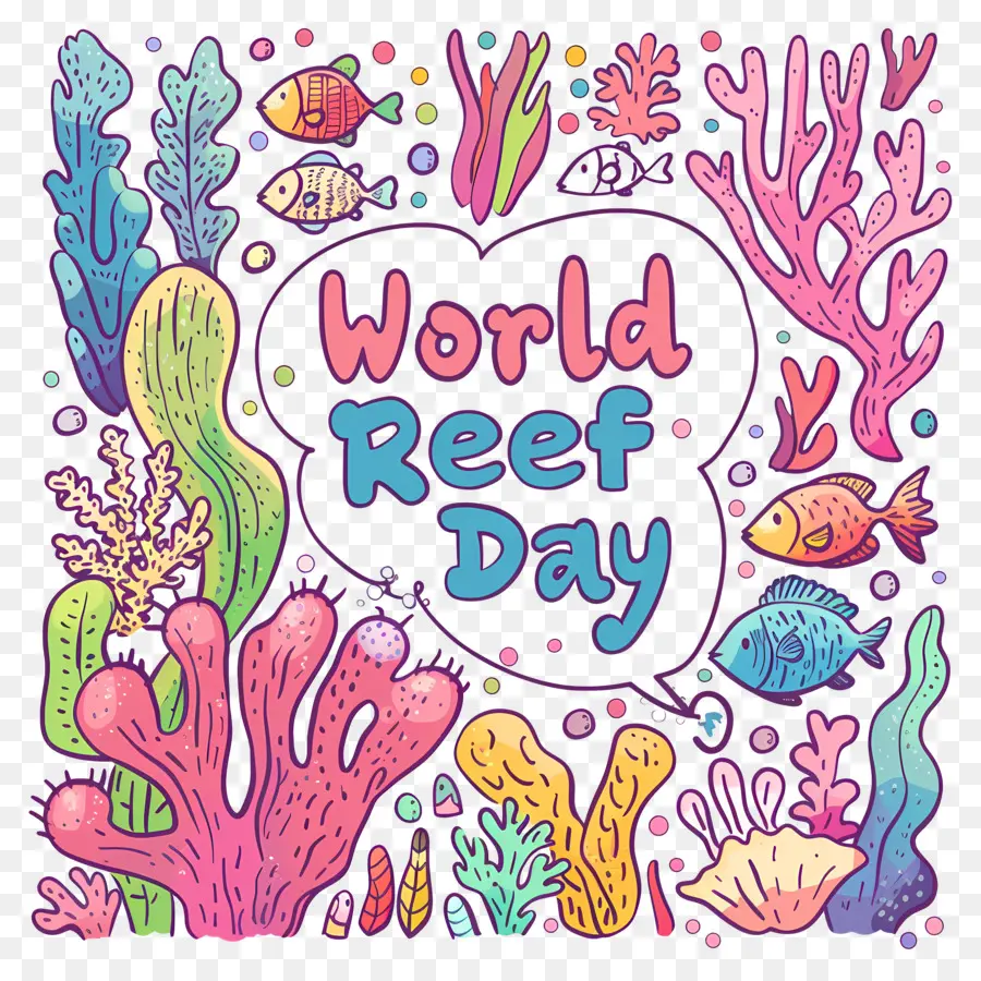 Коралловый риф，Всемирный день рифа PNG