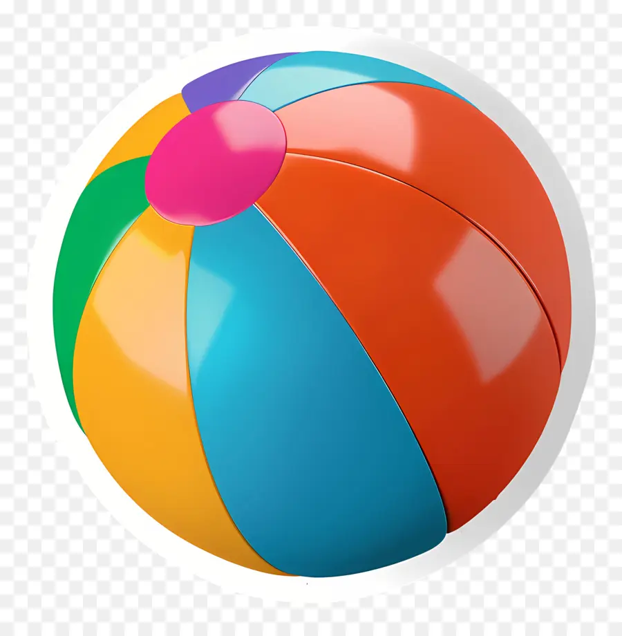 Пляжный мяч наклейка，Пляжный мяч PNG