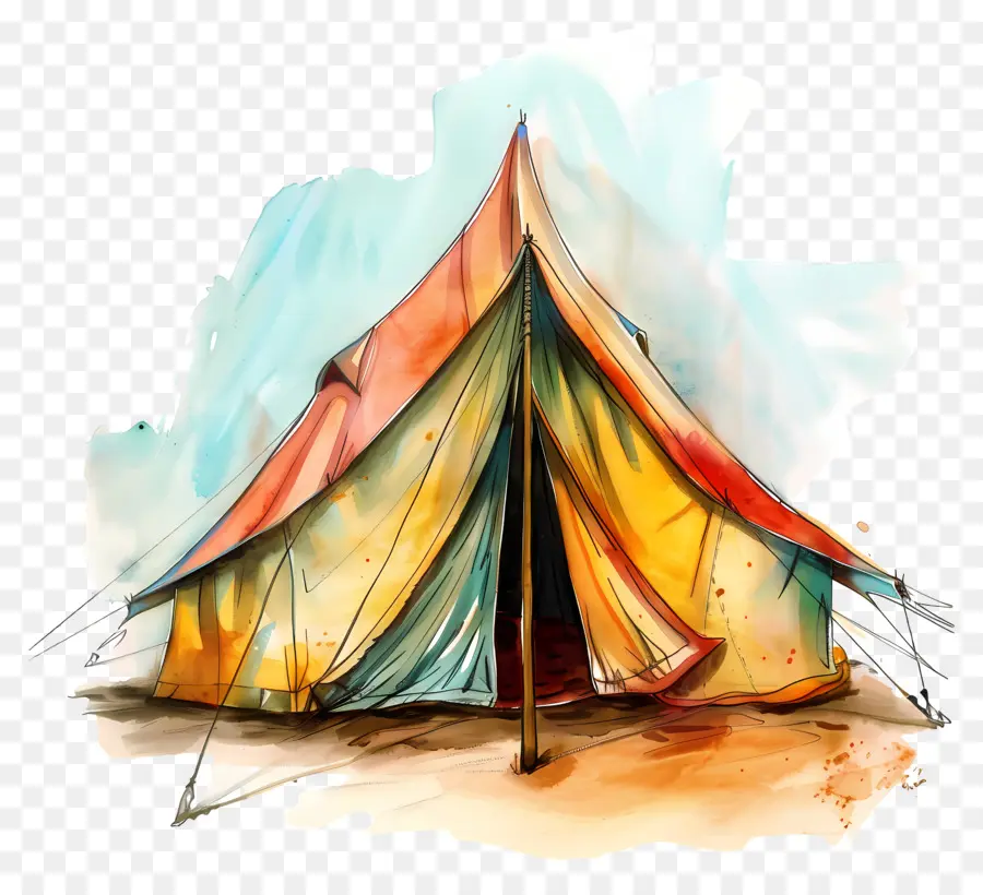 палатка，живопись PNG