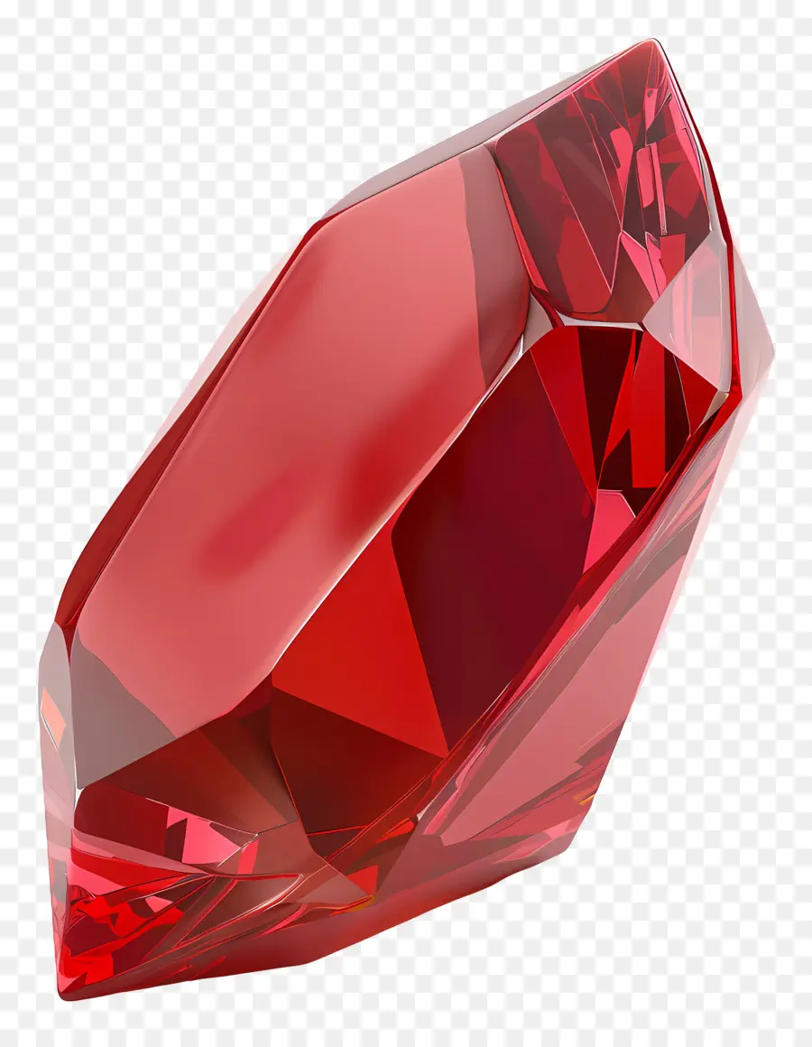 Красный драгоценный камень，рубиновый камень PNG