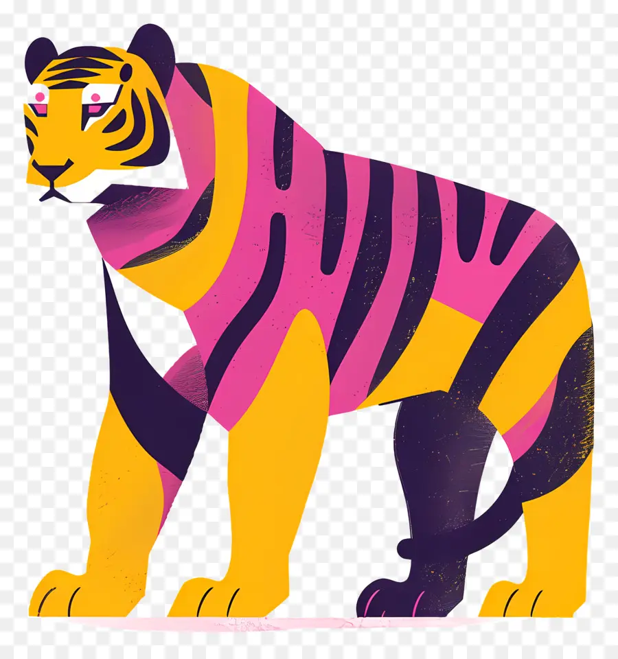 Тигр，полосатый мех PNG
