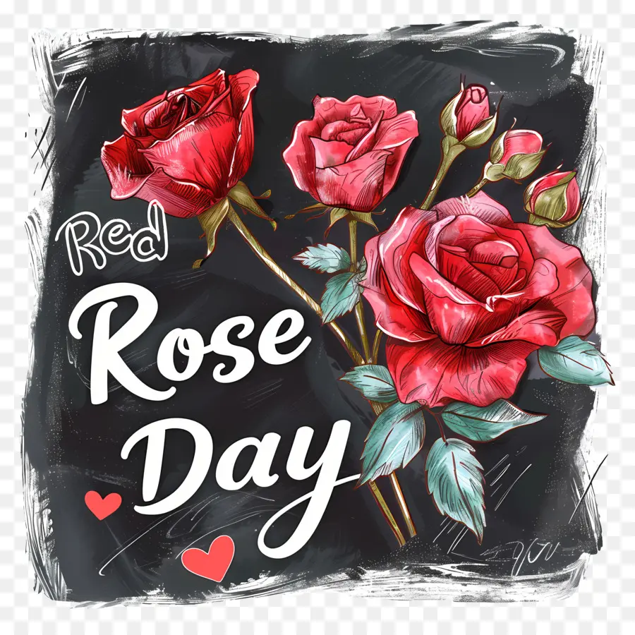 День красной розы，Красные Розы PNG