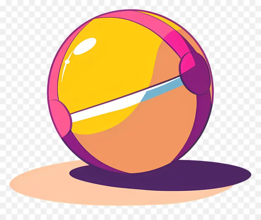 Пляжный мяч，желтое яйцо PNG