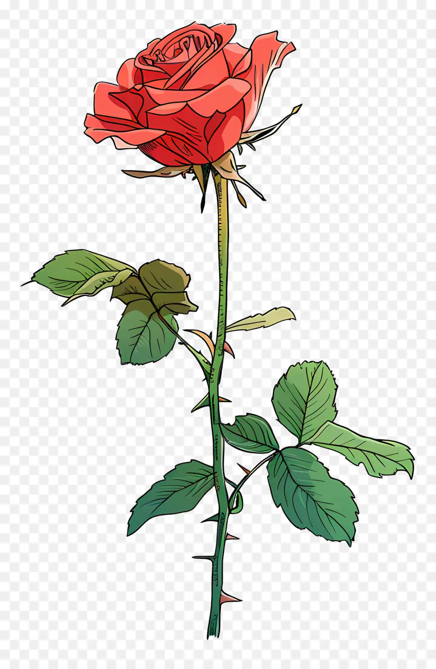 Роза，Красная роза PNG